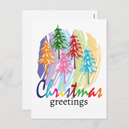 Weihnachtskarte Feiertagspostkarte (Vorne/Hinten)