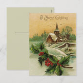 Weihnachtskarte Feiertagspostkarte (Vorne/Hinten)