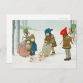 Weihnachtskarte Feiertagspostkarte (Vorne/Hinten)