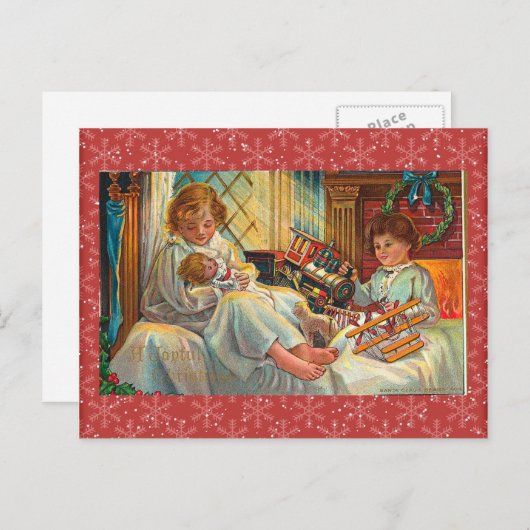 Weihnachtskarte Feiertagspostkarte (Vorne/Hinten)