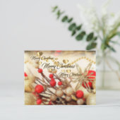 Weihnachtskarte Feiertagspostkarte (Stehend Vorderseite)