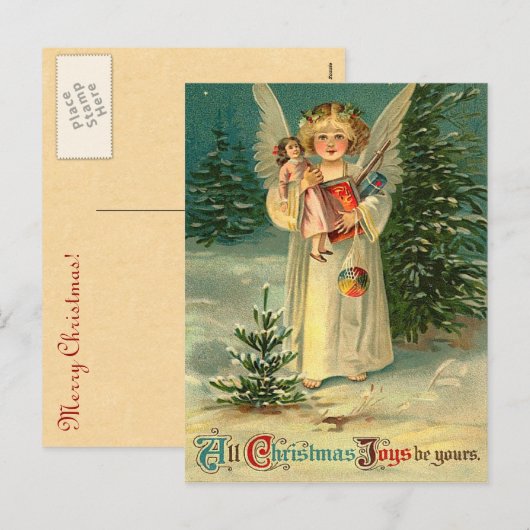 Weihnachtskarte Feiertagspostkarte (Vorne/Hinten)