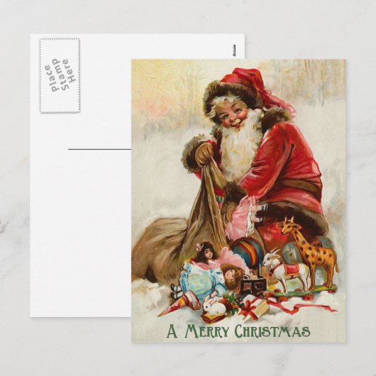 Weihnachtskarte Feiertagspostkarte (Vorne/Hinten)