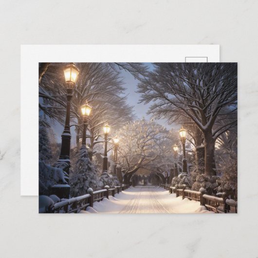 Weihnachtskarte Feiertagspostkarte (Vorne/Hinten)