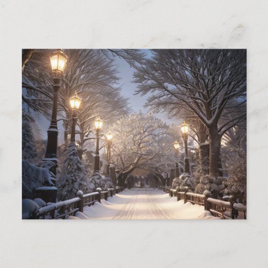 Weihnachtskarte Feiertagspostkarte (Vorderseite)