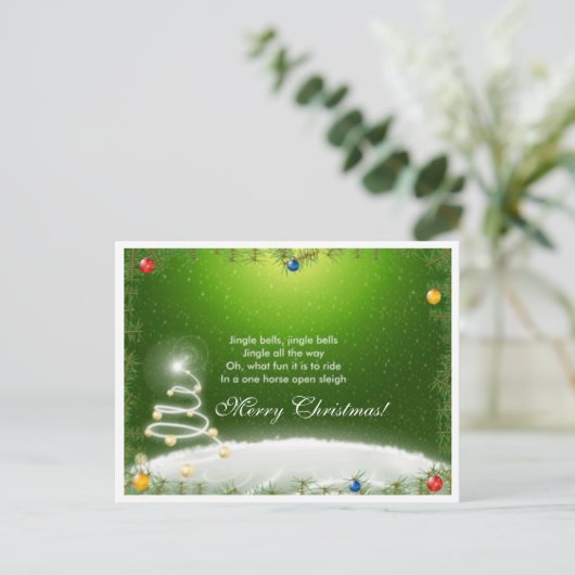 Weihnachtskarte Feiertagspostkarte (Stehend Vorderseite)