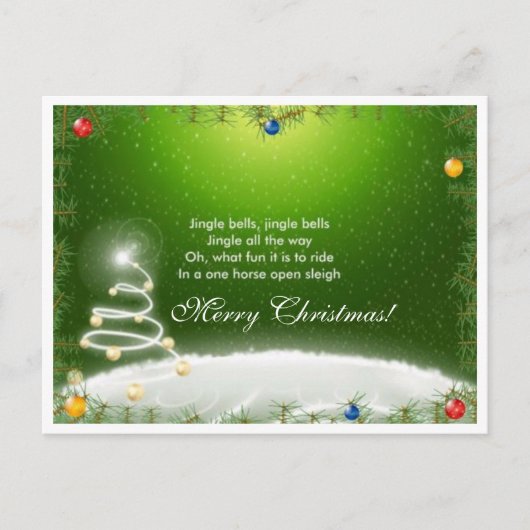 Weihnachtskarte Feiertagspostkarte (Vorderseite)