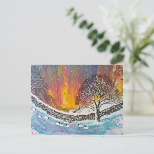 Weihnachtskarte Feiertagspostkarte (Stehend Vorderseite)