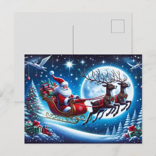 Weihnachtskarte Feiertagspostkarte (Vorne/Hinten)