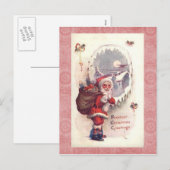Weihnachtskarte Feiertagspostkarte (Vorne/Hinten)