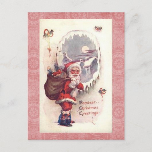 Weihnachtskarte Feiertagspostkarte (Vorderseite)