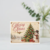 Weihnachtskarte Feiertagspostkarte (Stehend Vorderseite)