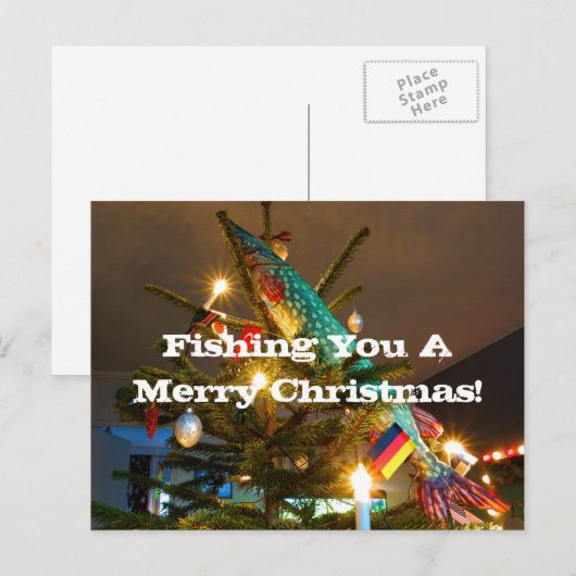 Weihnachtskarte Feiertagspostkarte (Vorne/Hinten)