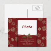 Weihnachtskarte Feiertagspostkarte (Vorne/Hinten)