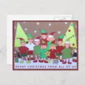 Weihnachtskarte Feiertagspostkarte (Vorne/Hinten)