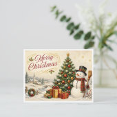 Weihnachtskarte Feiertagspostkarte (Stehend Vorderseite)