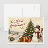 Weihnachtskarte Feiertagspostkarte (Vorne/Hinten)
