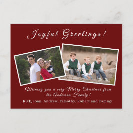 Weihnachtskarte Feiertagspostkarte