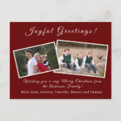 Weihnachtskarte Feiertagspostkarte (Vorderseite)