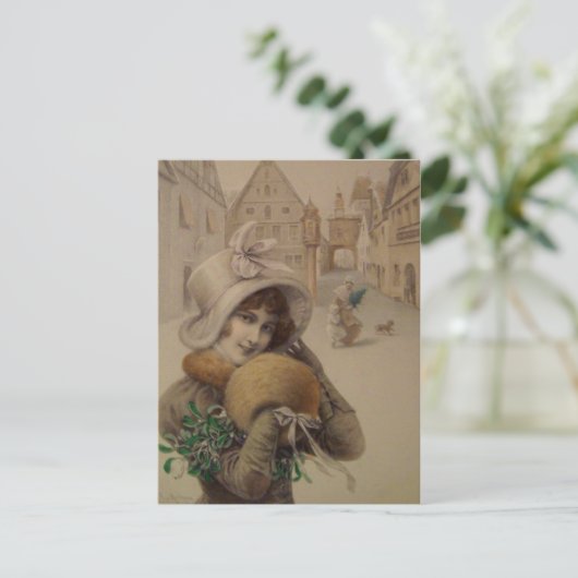 Weihnachtskarte Feiertagspostkarte (Stehend Vorderseite)