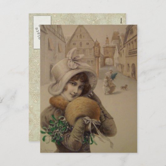 Weihnachtskarte Feiertagspostkarte (Vorne/Hinten)