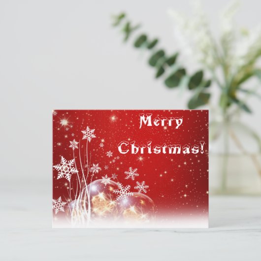 Weihnachtskarte Feiertagspostkarte (Stehend Vorderseite)