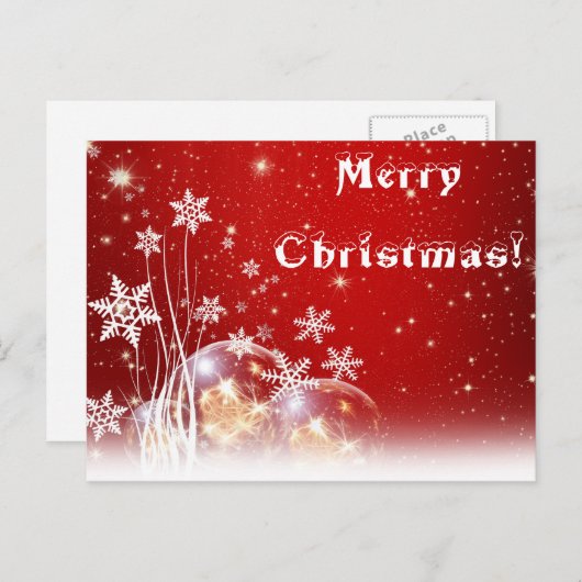 Weihnachtskarte Feiertagspostkarte (Vorne/Hinten)