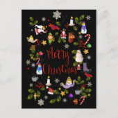 Weihnachtskarte Feiertagspostkarte (Vorderseite)