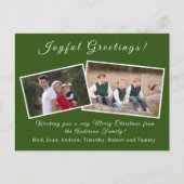 Weihnachtskarte Feiertagspostkarte (Vorderseite)