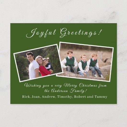 Weihnachtskarte Feiertagspostkarte (Vorderseite)