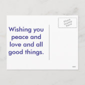 Weihnachtskarte Feiertagspostkarte (Rückseite)