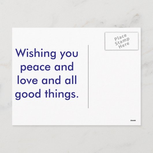 Weihnachtskarte Feiertagspostkarte (Rückseite)