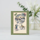 Weihnachtskarte Feiertagspostkarte (Stehend Vorderseite)