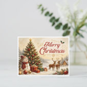Weihnachtskarte Feiertagspostkarte (Stehend Vorderseite)