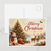 Weihnachtskarte Feiertagspostkarte (Vorne/Hinten)