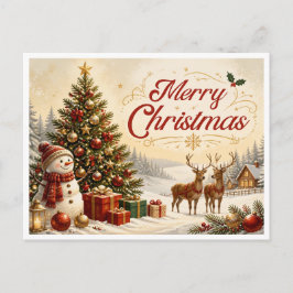 Weihnachtskarte Feiertagspostkarte