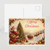 Weihnachtskarte Feiertagspostkarte (Vorne/Hinten)