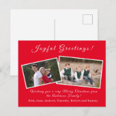 Weihnachtskarte Feiertagspostkarte (Vorne/Hinten)