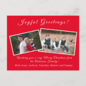 Weihnachtskarte Feiertagspostkarte (Vorderseite)