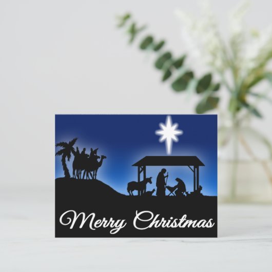 Weihnachtskarte Feiertagspostkarte (Stehend Vorderseite)