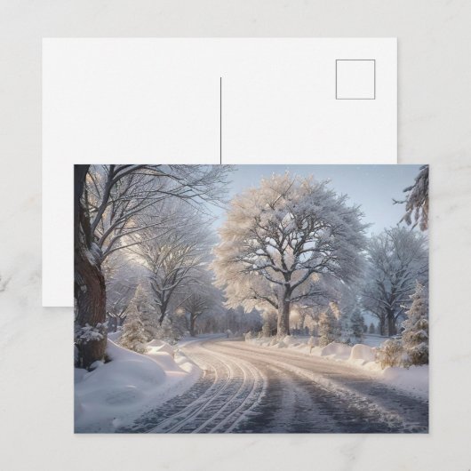 Weihnachtskarte Feiertagspostkarte (Vorne/Hinten)