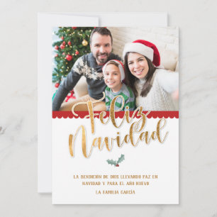 Weihnachtskarte Feliz Navidad Feiertagskarte