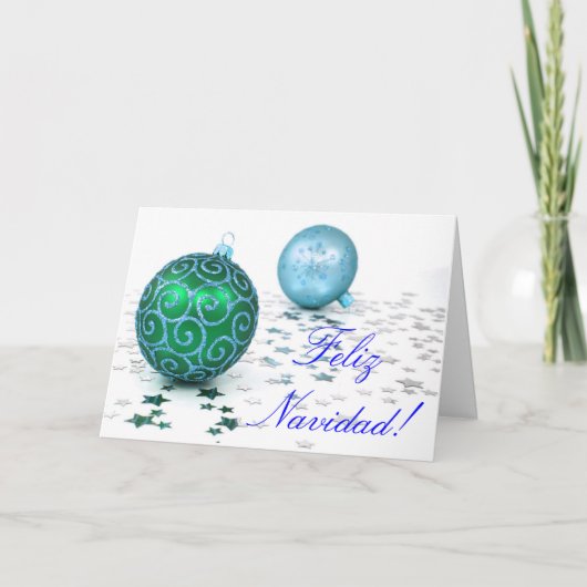 Weihnachtskarte Feliz Navidad II Feiertagskarte (Vorderseite)