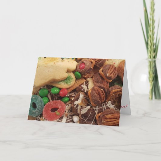Weihnachtskarte "Ferien-Leckereien" Karte (Vorderseite)