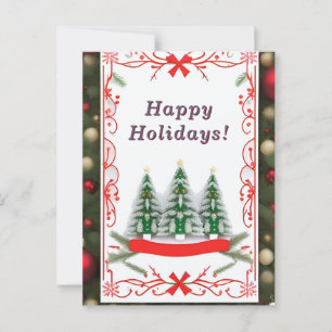 Weihnachtskarte Festlich  Postkarte