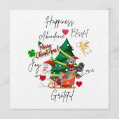 Weihnachtskarte | Festliche Feiertagsgrüße Einladung (Vorderseite)