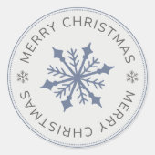 Weihnachtskarte – Festliche Grüße Gestaltung Runder Aufkleber (Vorderseite)