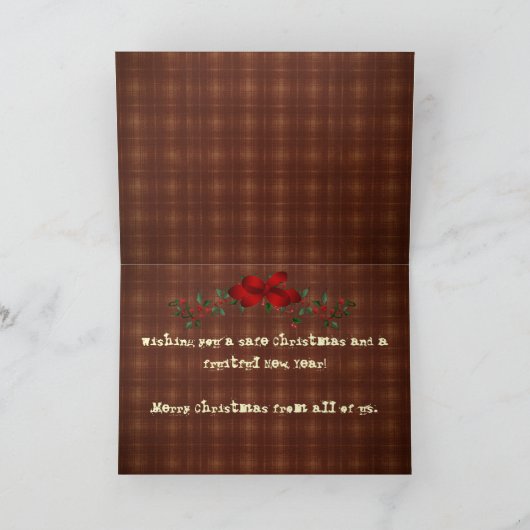 Weihnachtskarte...Feuerhaus Feiertagskarte (Innenseite)