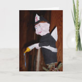 Weihnachtskarte "Firefighter Angel Tree Topper" Karte (Vorderseite)