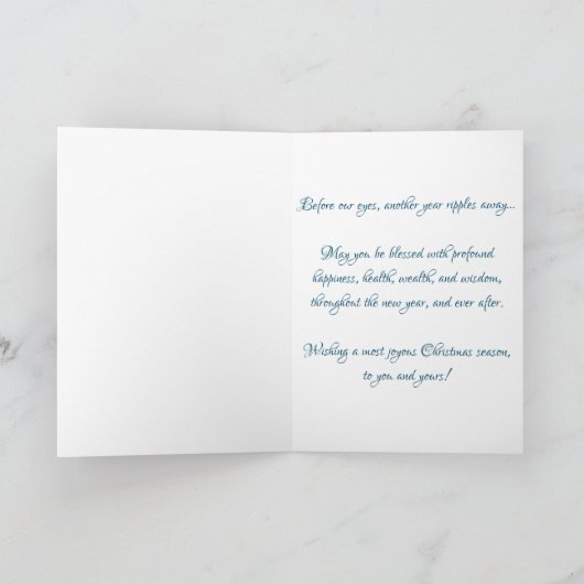 Weihnachtskarte "Firefighter Angel Tree Topper" Karte (Innenseite)